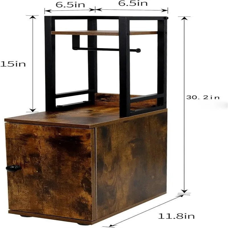 Meuble de rangement pour petite salle de bain - 6,5P x 11,8L x 29,5H