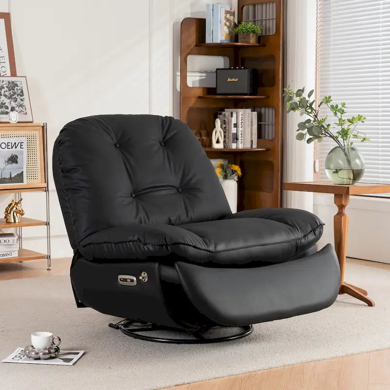 Power Swivel Recliner With USB Charger and Bluetooth Music Player
