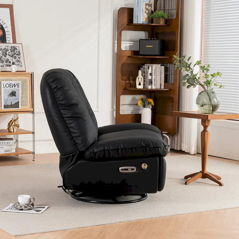 Power Swivel Recliner With USB Charger and Bluetooth Music Player