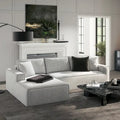 Brenley 110.5 Sofa-in-a-Box Chenille Upholstered Frameless 2-Piece Sectional Sofa