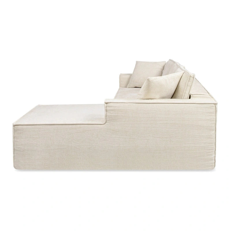 Brenley 110.5 Sofa-in-a-Box Chenille Upholstered Frameless 2-Piece Sectional Sofa