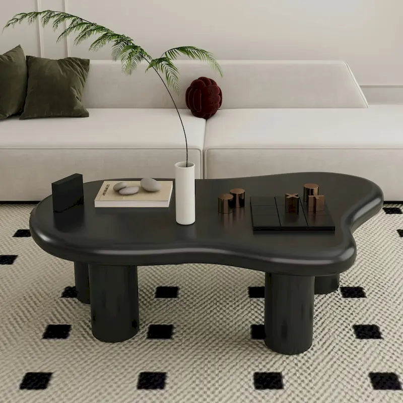 Wood Cloud Shaped Coffee Table for Living Room