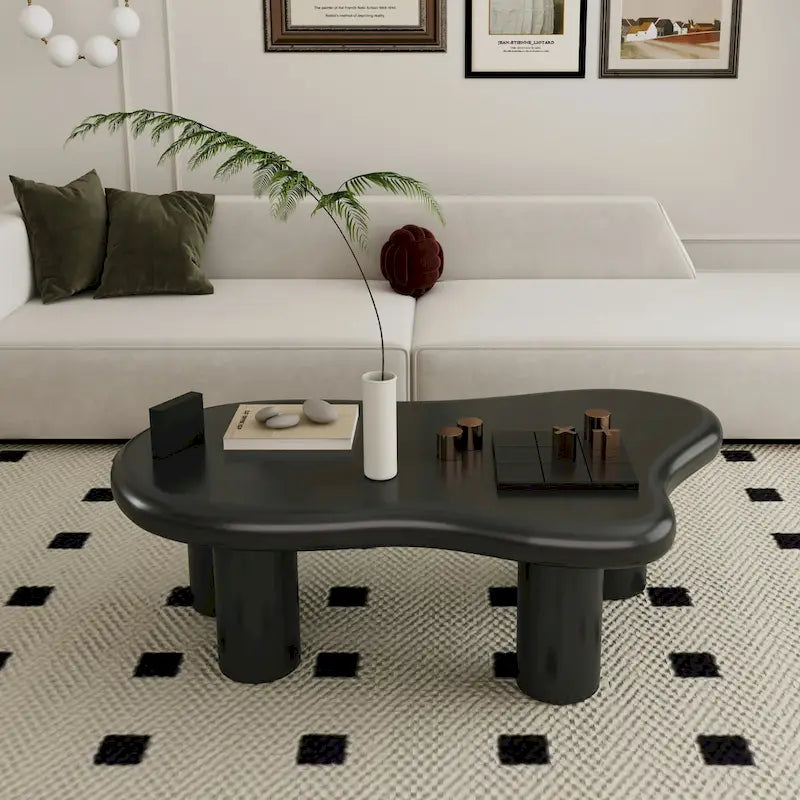 Wood Cloud Shaped Coffee Table for Living Room